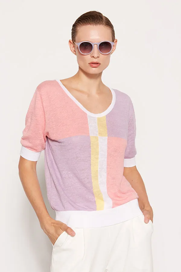 Escorpion COLORBLOCK LINEN SWEATER