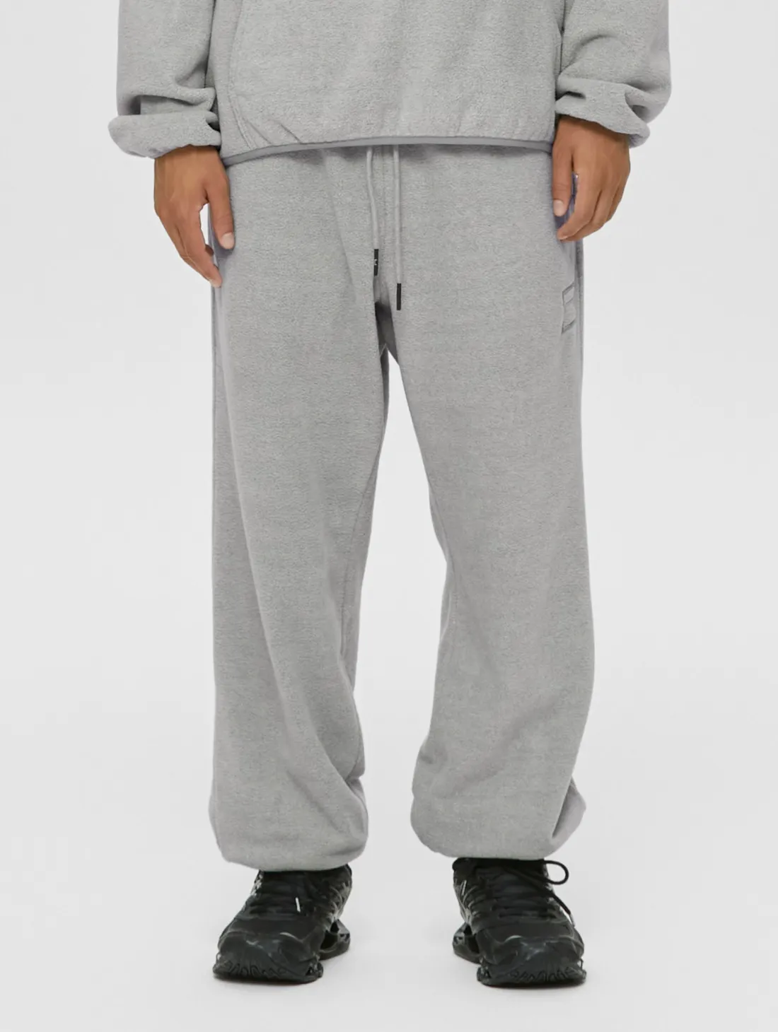 ESSENTIAL MICRO FLEECE JOGGER-MELANGE GREY