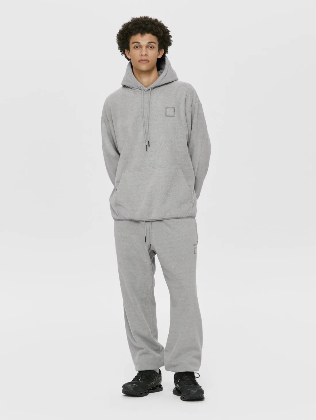 ESSENTIAL MICRO FLEECE JOGGER-MELANGE GREY