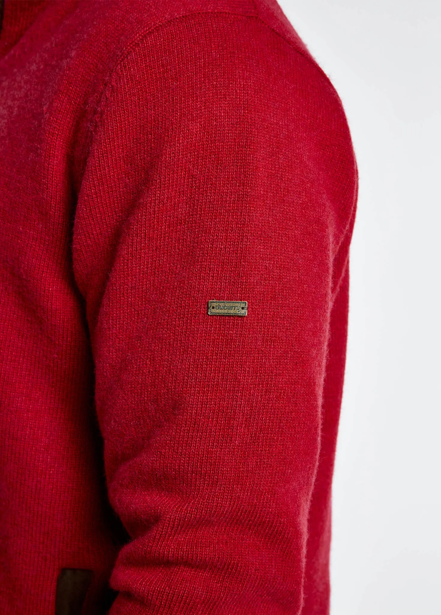 Feeney Zip Neck Sweater - Cardinal