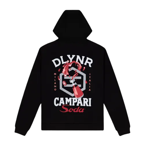 Felpa con cappuccio DLYNR / Campari Soda Wave Nera
