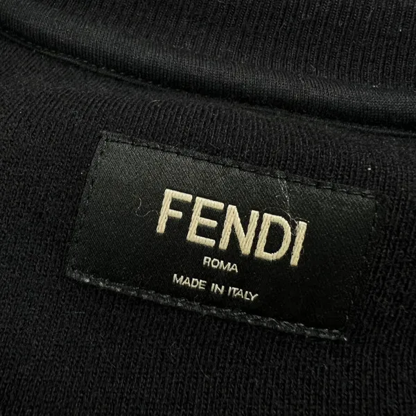 Fendi Bag Bugs Studded Black Sweatshirt 