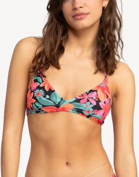 Floral Fiesta Beach Classics Strappy Bikini Top