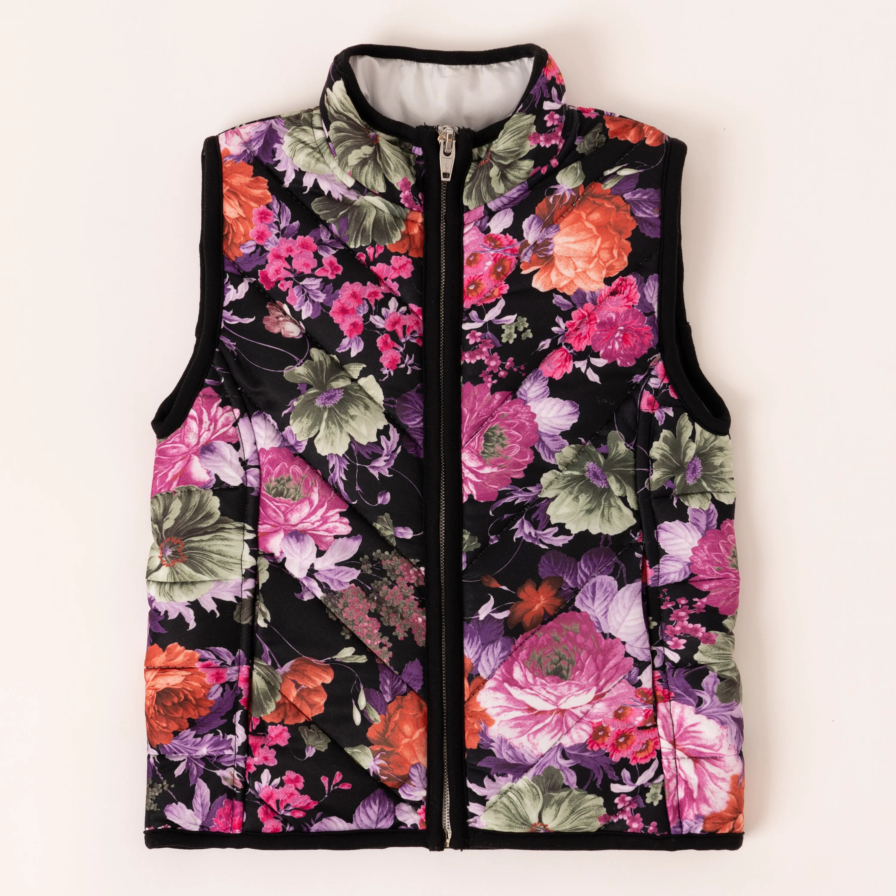 Floral Quilted Vest