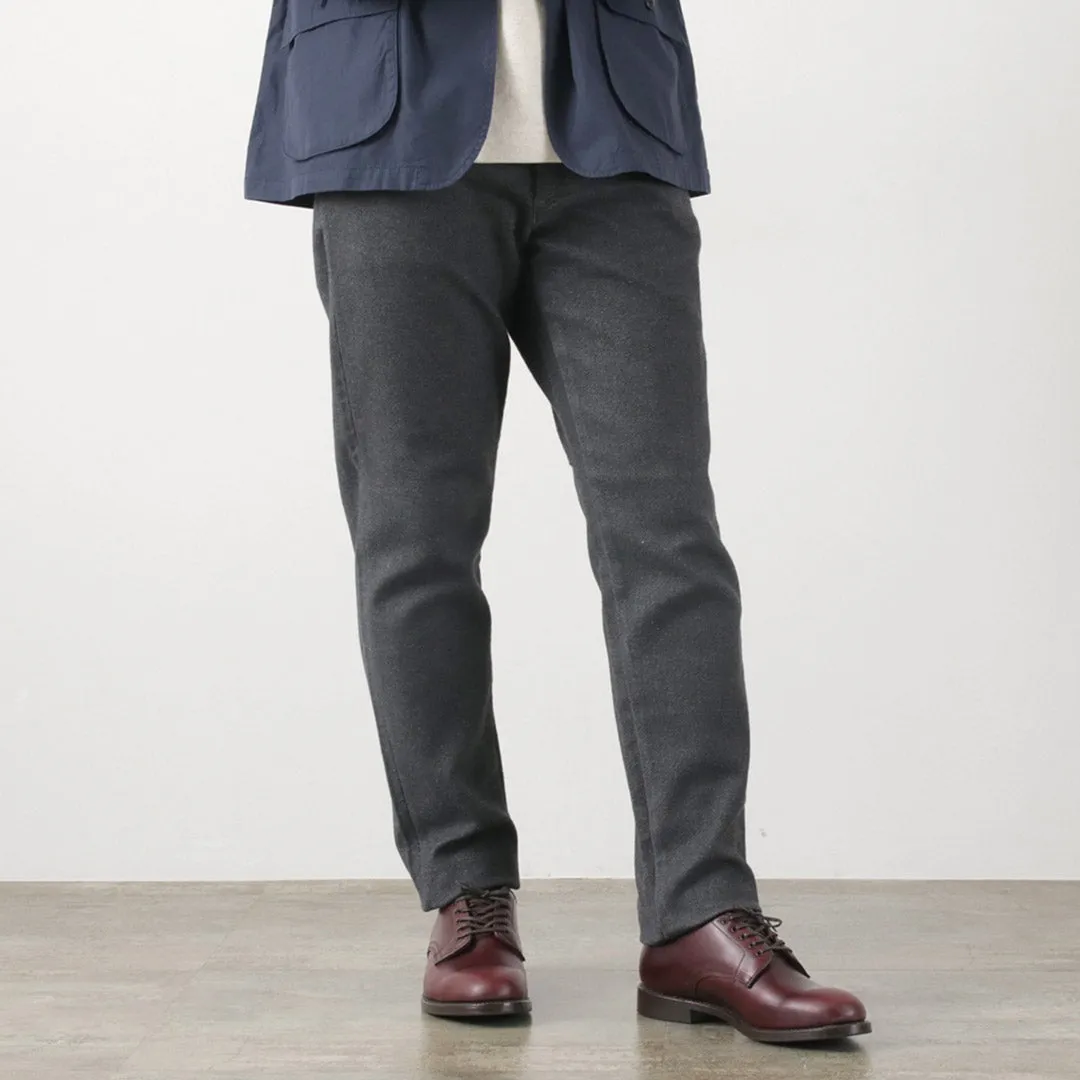 FOB FACTORY（FOBファクトリー） F0527 リラックス トラウザー / メンズ ボトムス 綿 コットン 伸縮 テーパード スラックス 日本製 RELAX TROUSERS