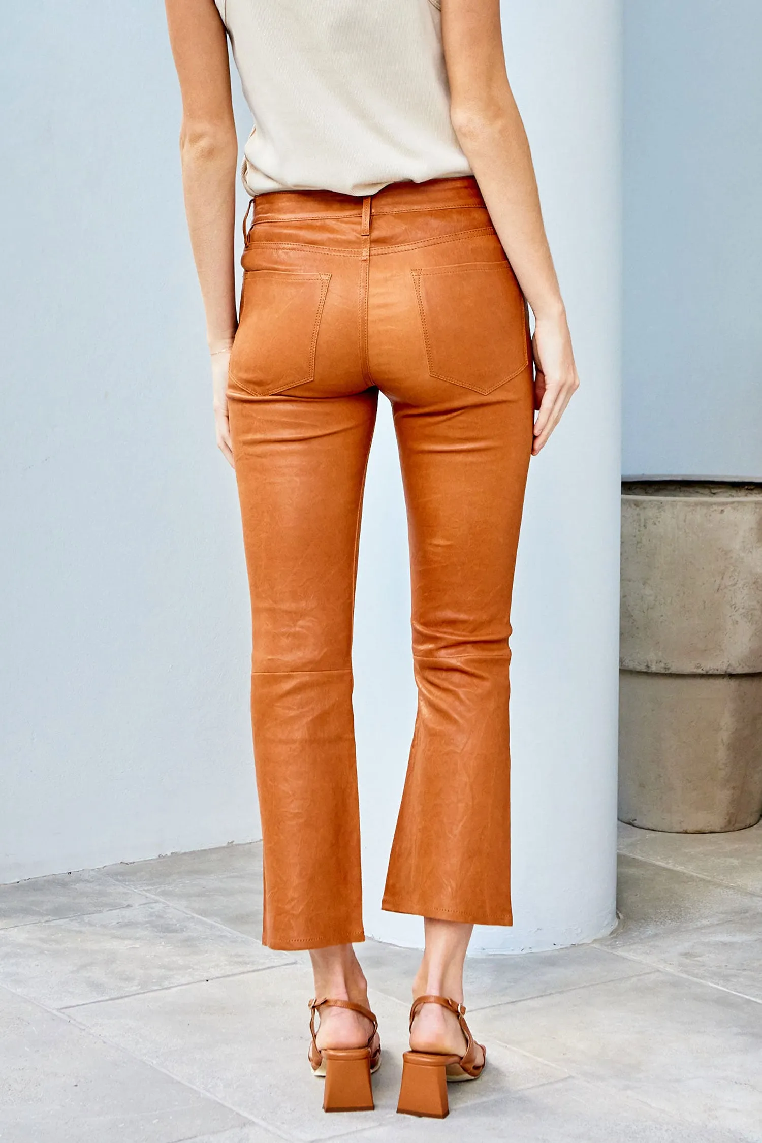 FRAME Le Crop Mini Boot Leather