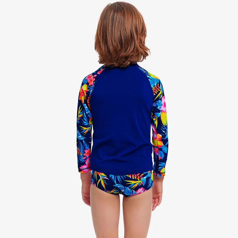 Funky Trunks - In Bloom - Toddler Boys Zippy Rash Vest