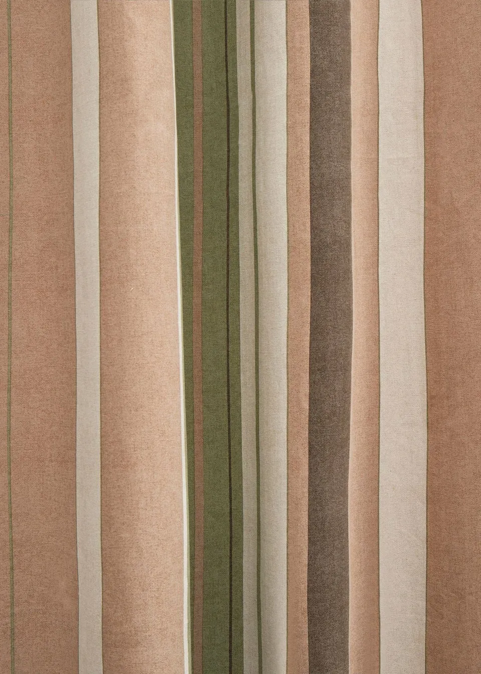 Fusion Whitworth Stripe Green Eyelet Curtains