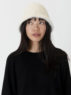 Fuzzy Bucket Hat - Ivory