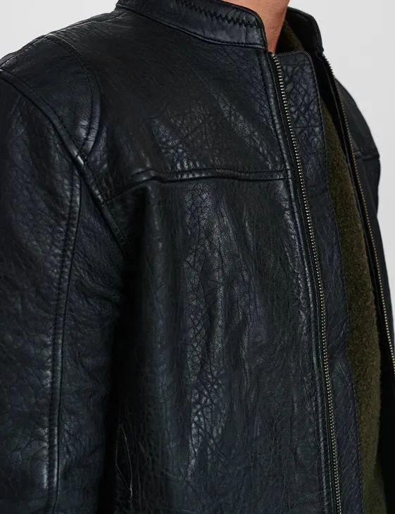 Gabba - BENTON BLACK LEATHER JACKET