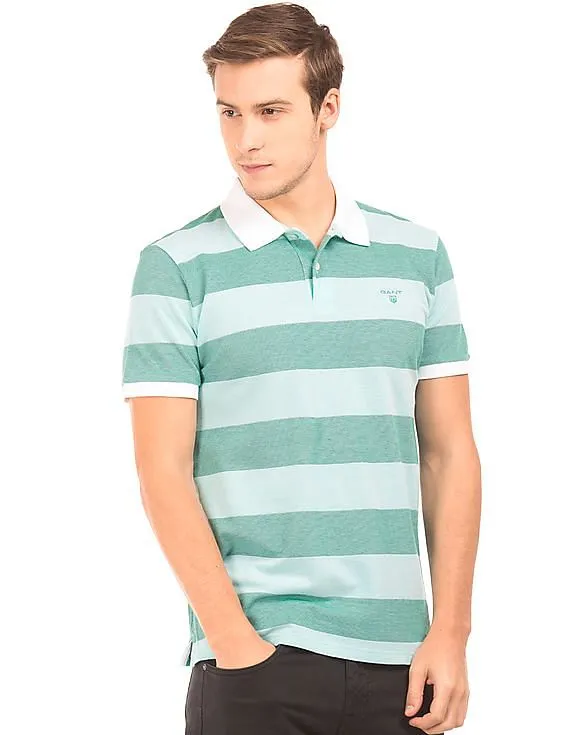 Gant Regular Fit Striped Polo Shirt