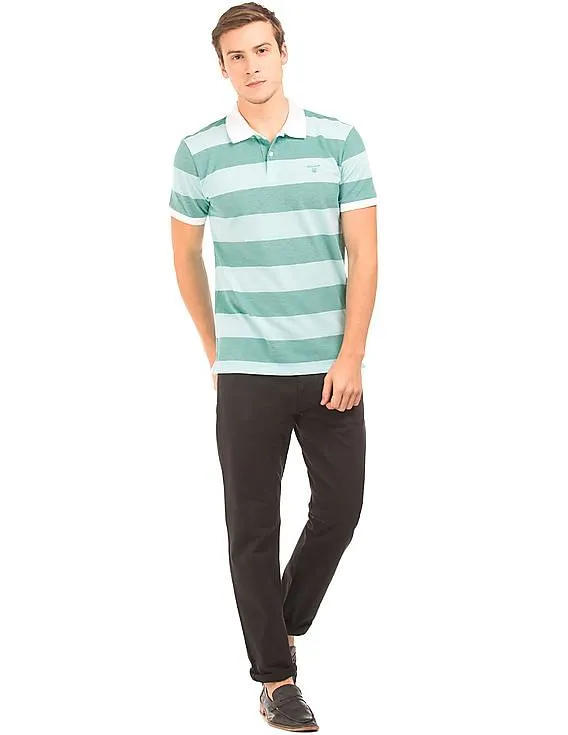 Gant Regular Fit Striped Polo Shirt