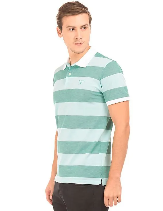 Gant Regular Fit Striped Polo Shirt