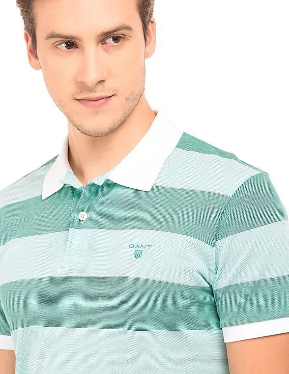 Gant Regular Fit Striped Polo Shirt