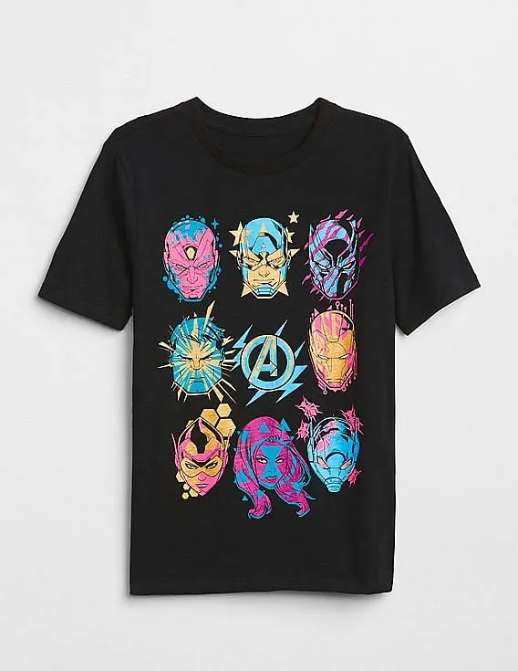 GAP Boys Black Marvel© Graphic T-Shirt