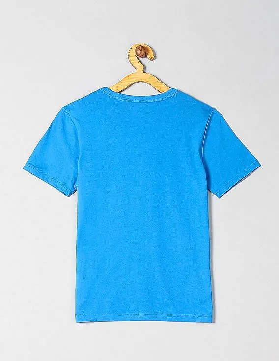 GAP Boys Blue Marvel© Graphic Short Sleeve T-Shirt