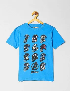 GAP Boys Blue Marvel© Graphic Short Sleeve T-Shirt