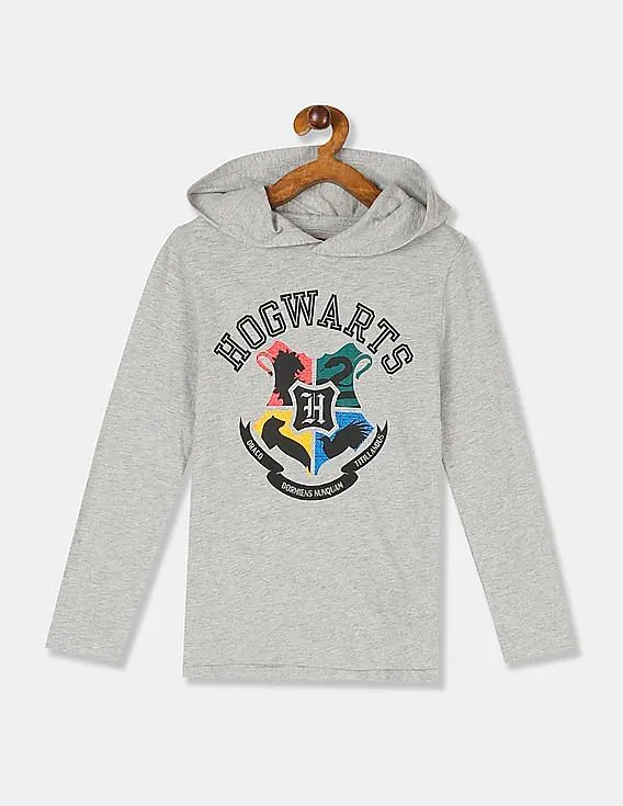 GAP Boys Grey Warner Brothers Harry Potter Hoodie T-Shirt