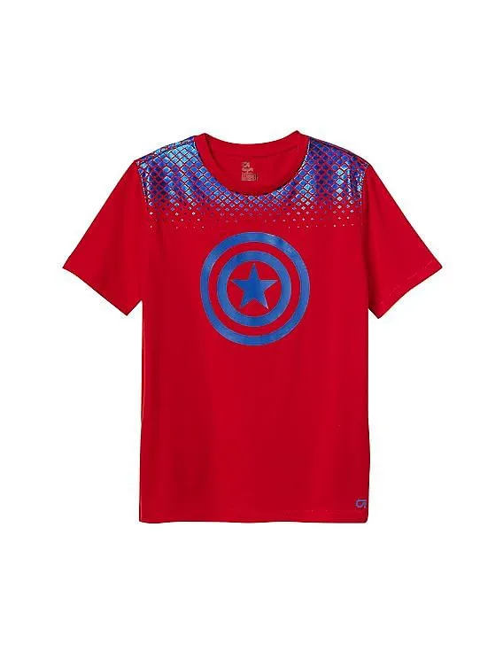 GAP Boys Red Marvel© Superhero Graphic Tee