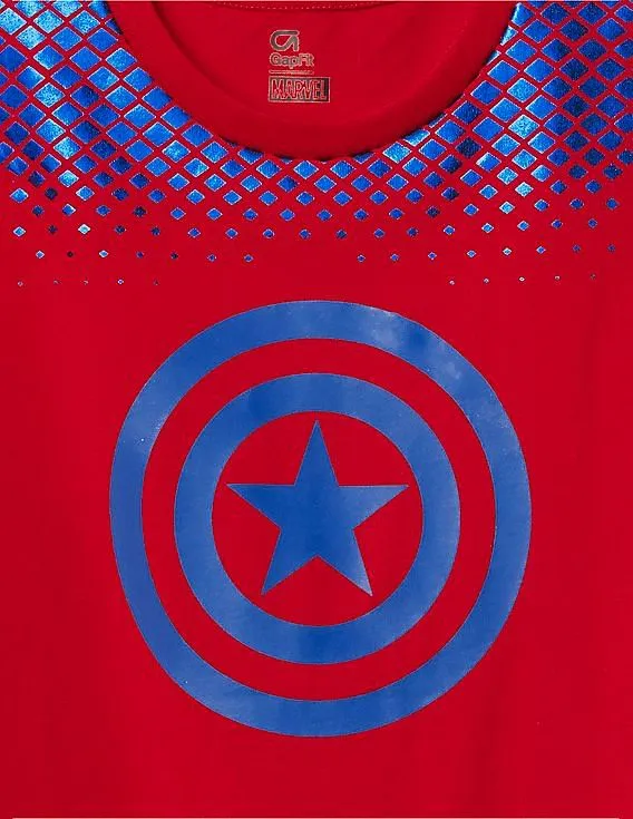 GAP Boys Red Marvel© Superhero Graphic Tee