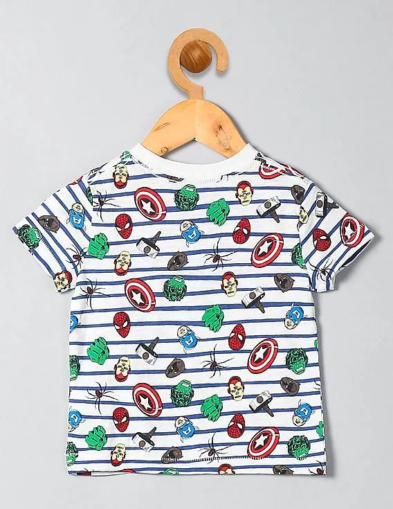 GAP Boys White Marvel© Graphic T-Shirt