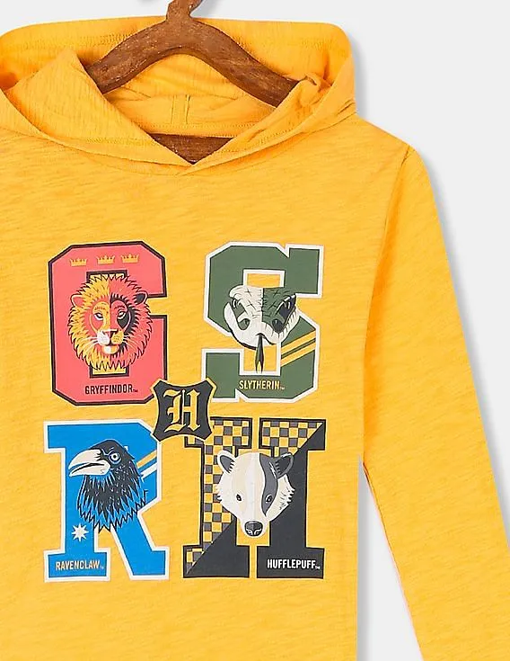 GAP Boys Yellow Warner Brothers Harry Potter Hoodie T-Shirt