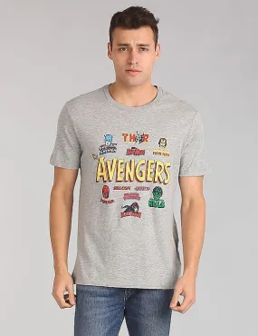 GAP Men Grey Marvel© Avengers Crewneck T-Shirt