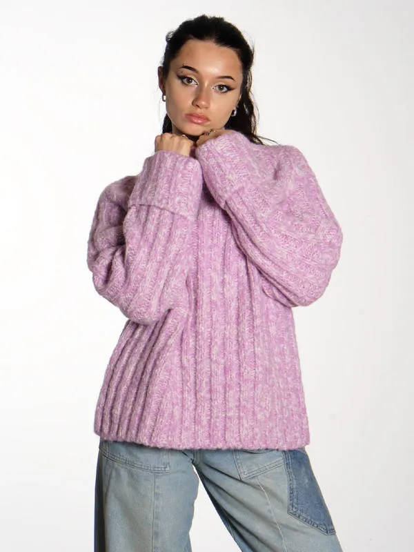Genera Pullover - Mauve/Ecru