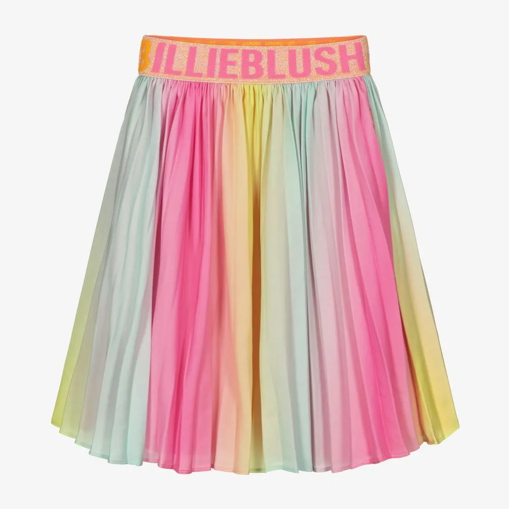 Girls Pink Pleated Skirt