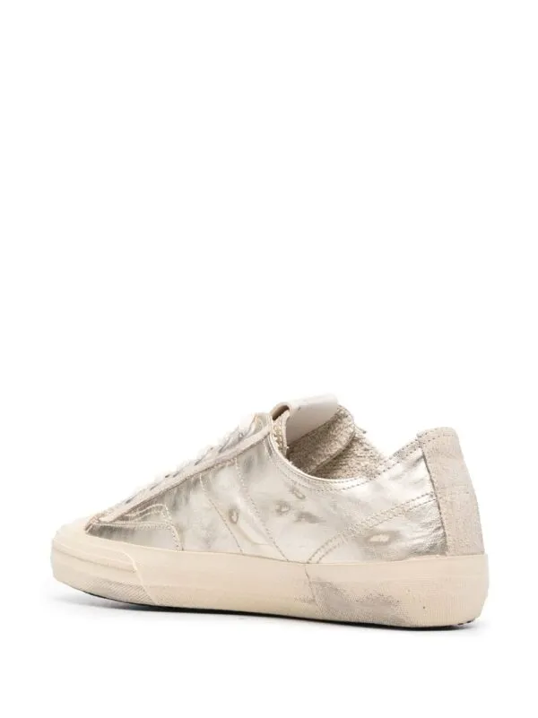 Golden Goose DB V-Star2 Sneakers Gold-Tone/Pearl | Luxury and style at your fingertips