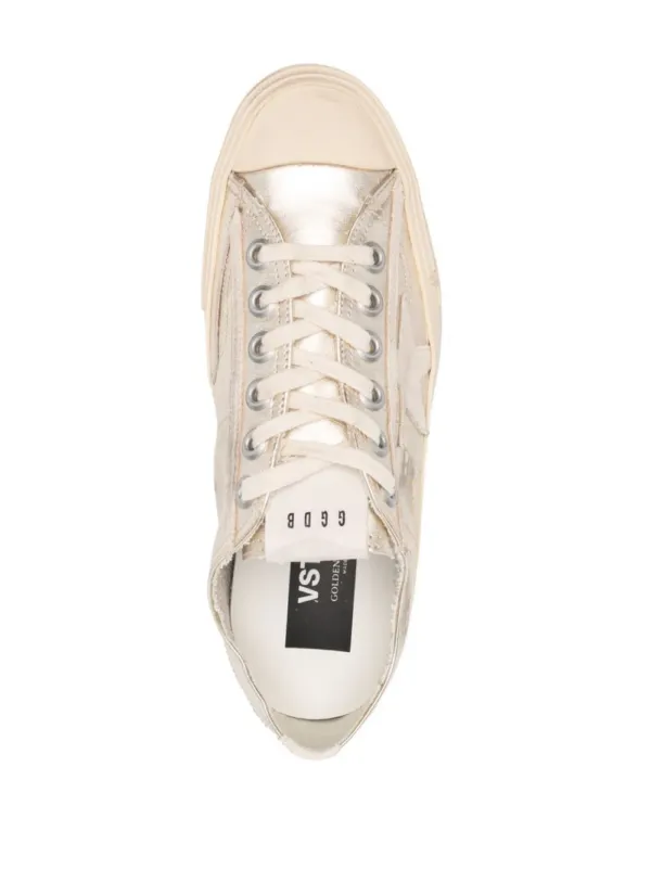 Golden Goose DB V-Star2 Sneakers Gold-Tone/Pearl | Luxury and style at your fingertips