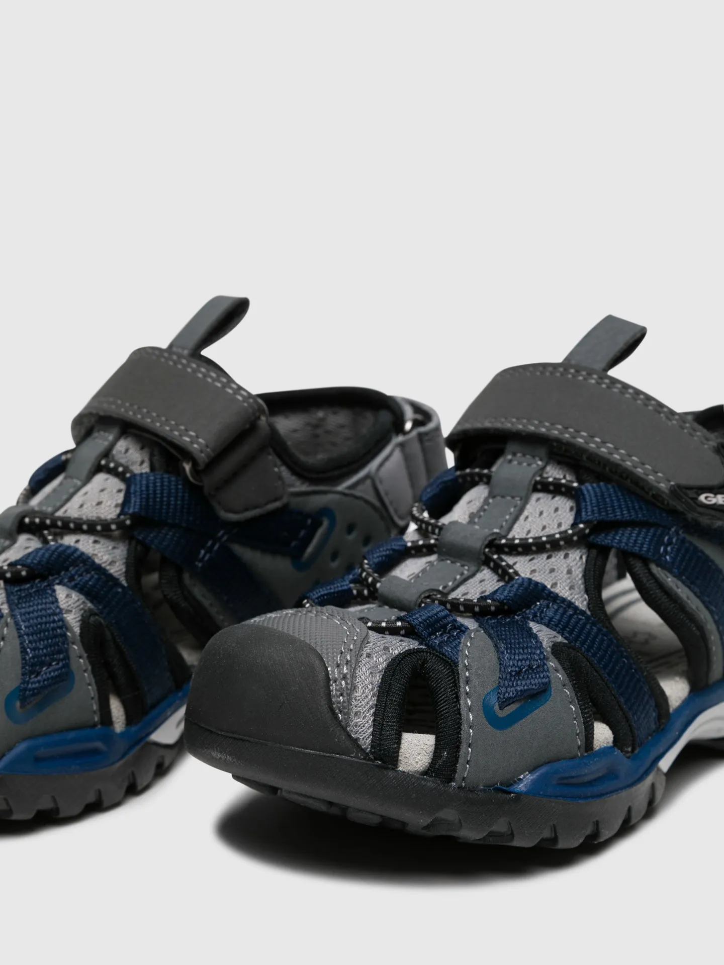 Gray Velcro Sandals