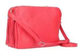 Handbag with shoulder strap woman red fosca