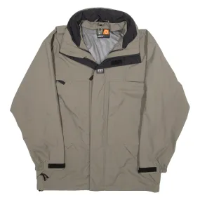 HELLY HANSEN Mesh Lined Mens Rain Jacket Green Hooded M