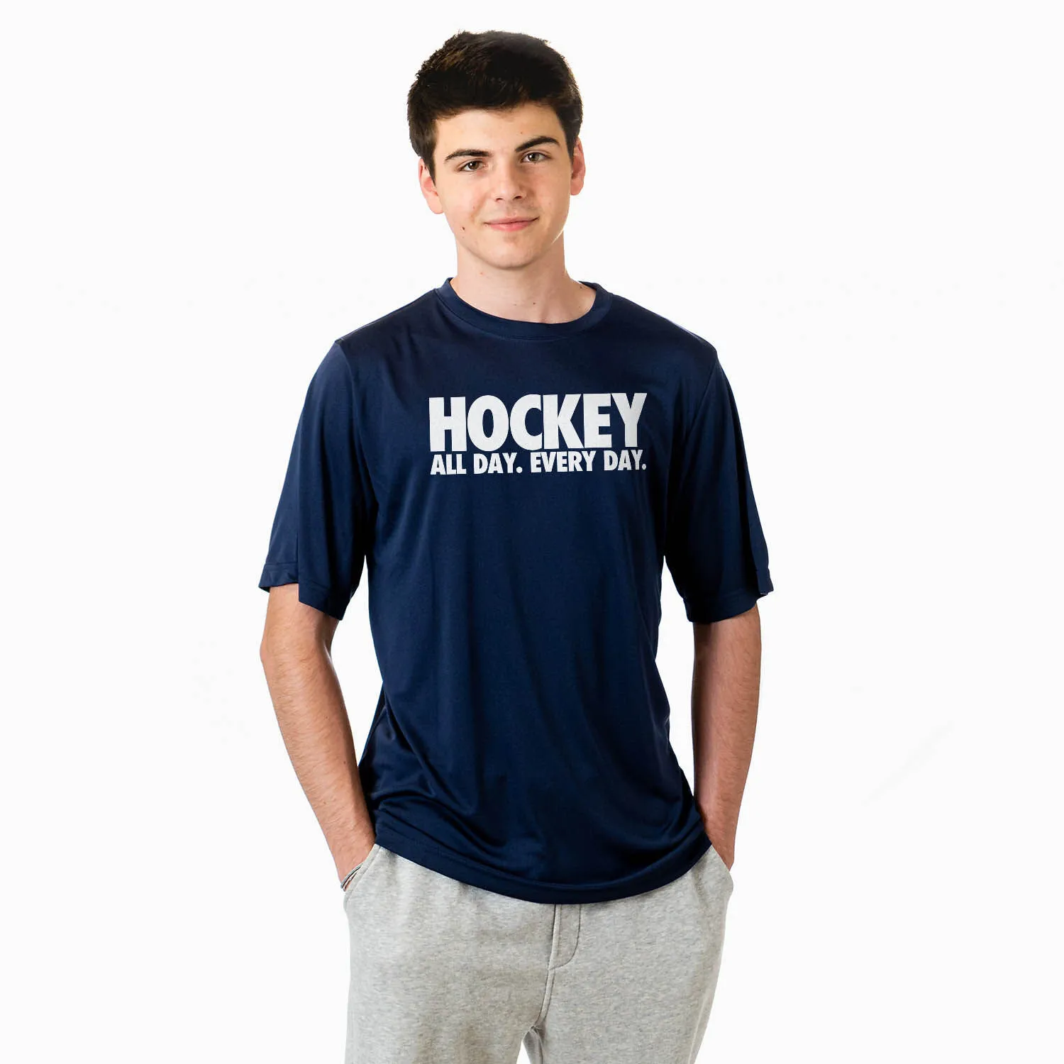 Hockey Short Sleeve Performance Tee - All Day Every Day 