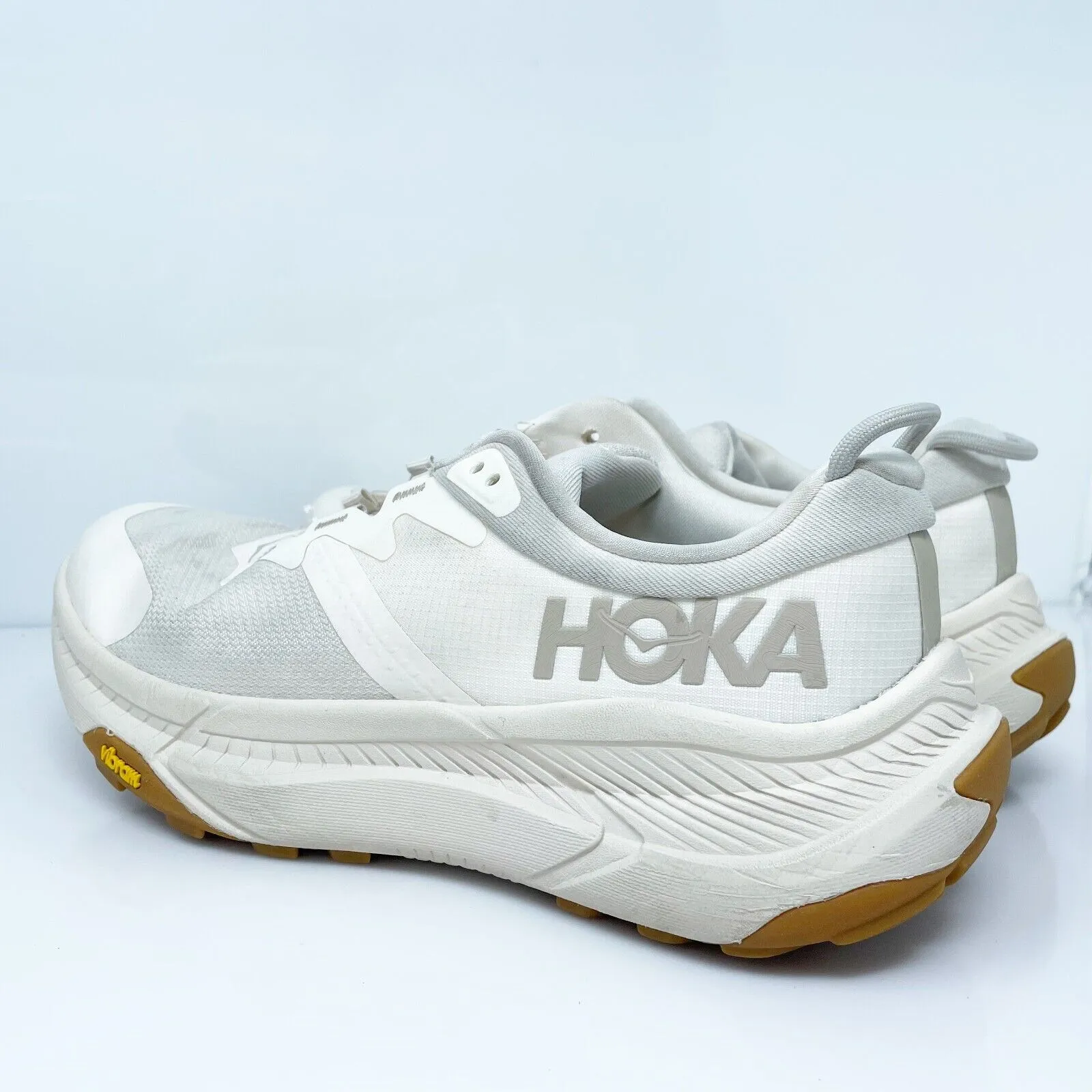 Hoka One One Womens Transport 1123154 EEGG Beige Running Shoes Sneakers Sz 8.5 B