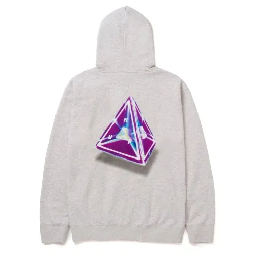 HUF Tesseract Triple Triangle Hoodie Grey