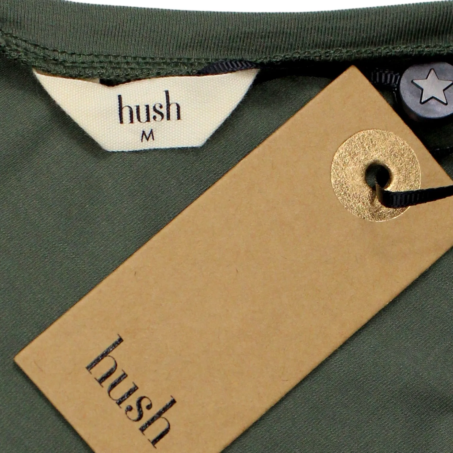 Hush Khaki V-Neck Vest