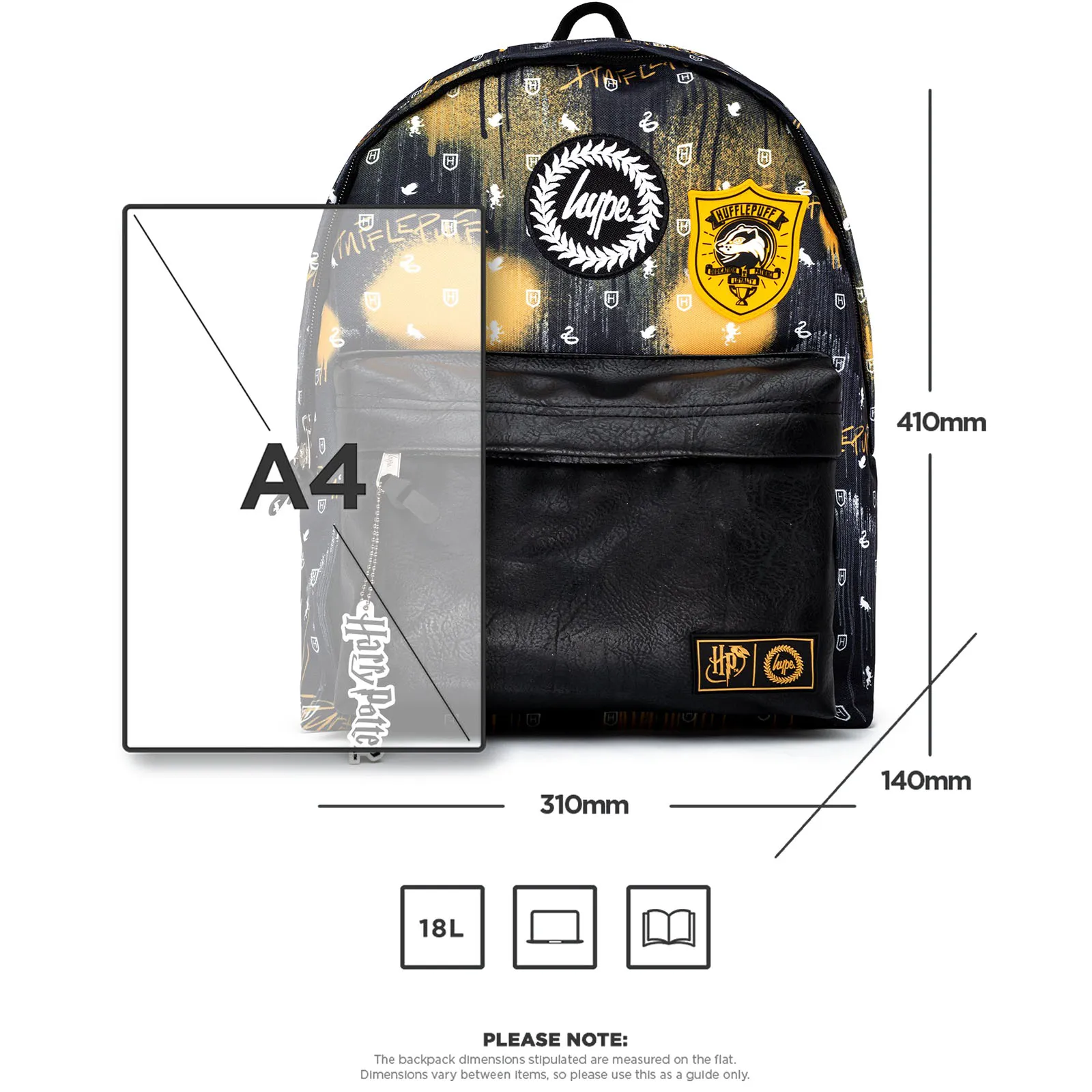 Hype x Harry Potter 18L Backpack - Hufflepuff