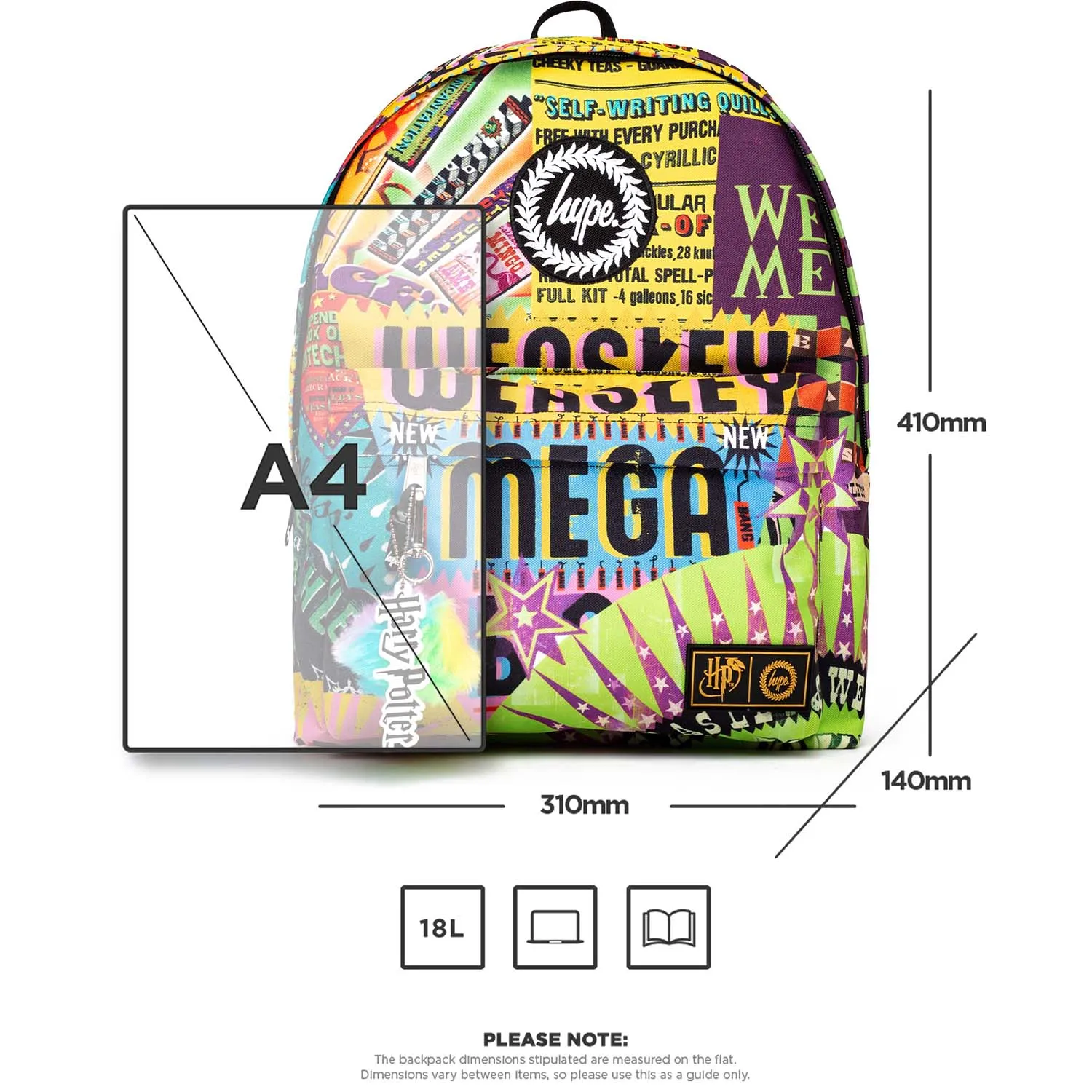 Hype x Harry Potter 18L Backpack - Weasleys' Wizard Wheezes