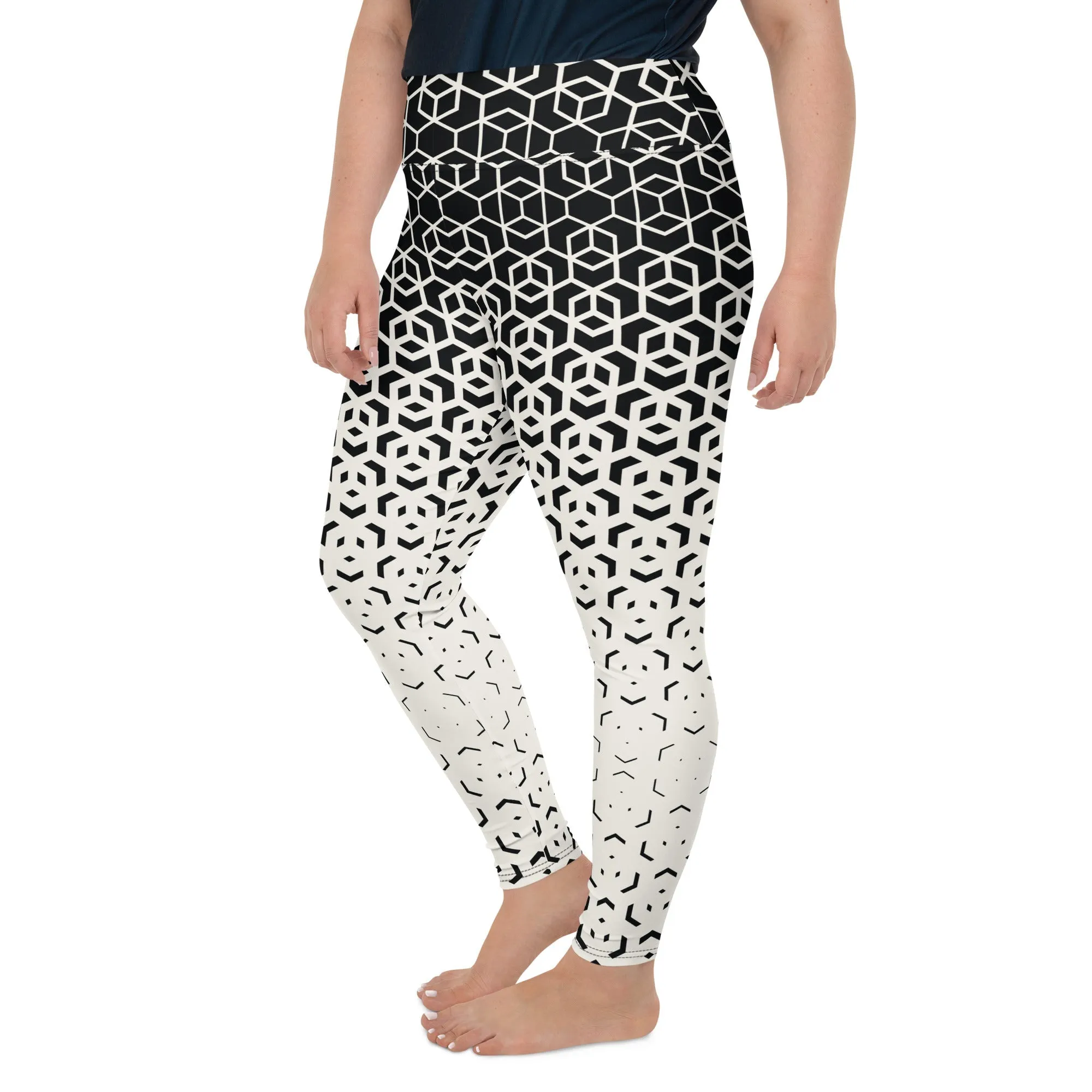 Infinite Geometric Plus Size Leggings