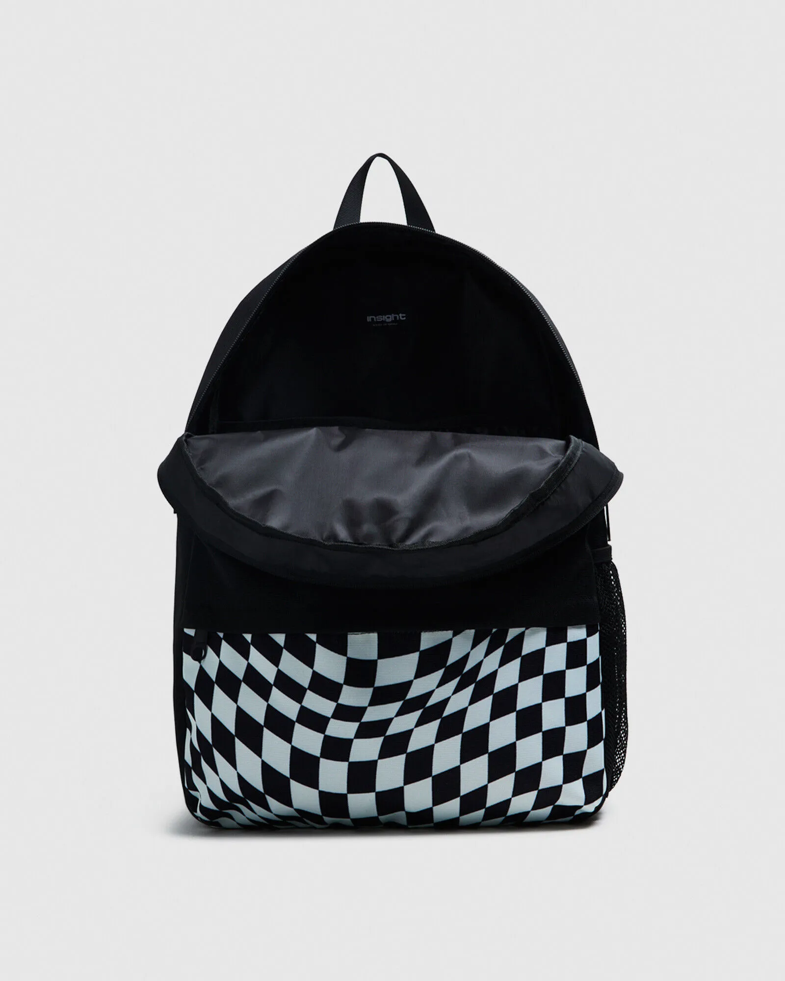 Insight Tripped Out Check Backpack White/Black