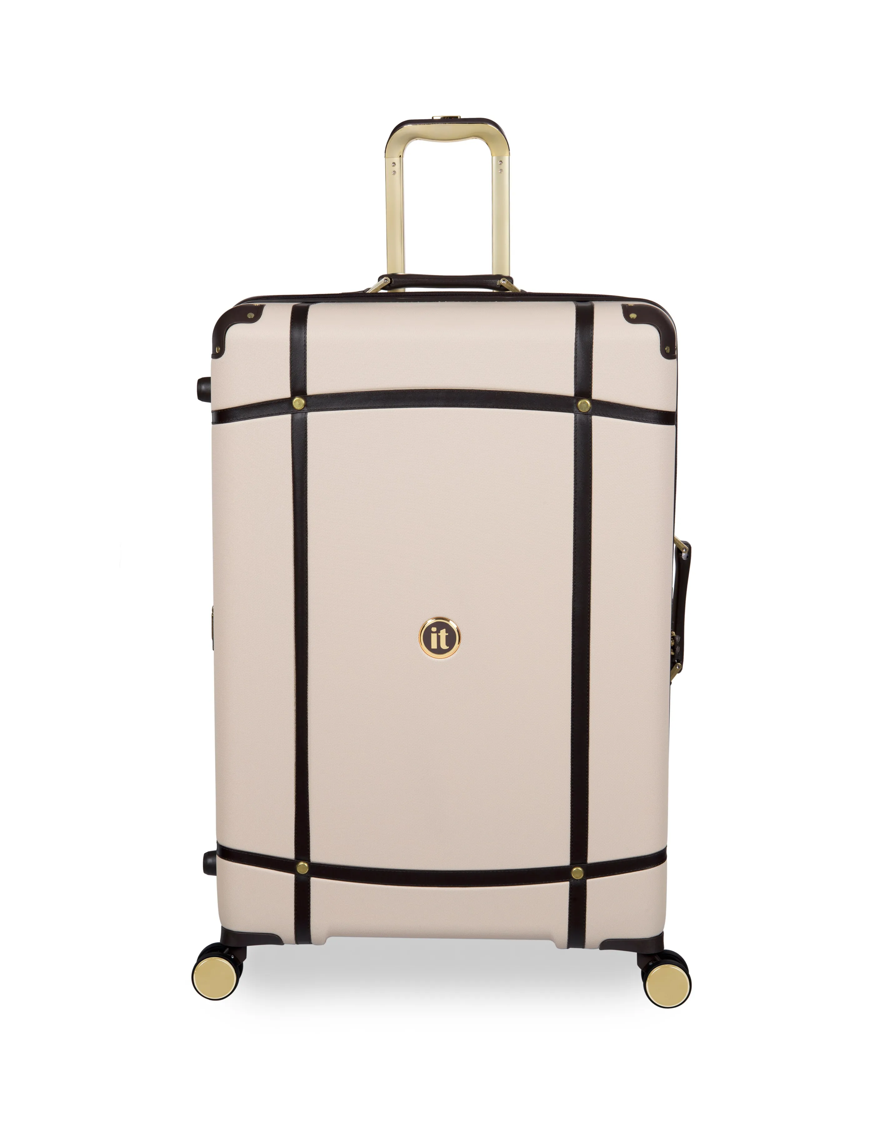 IT Luggage Superiority Cream 3pc Suitcase Set with TSA Lock | Simply Be