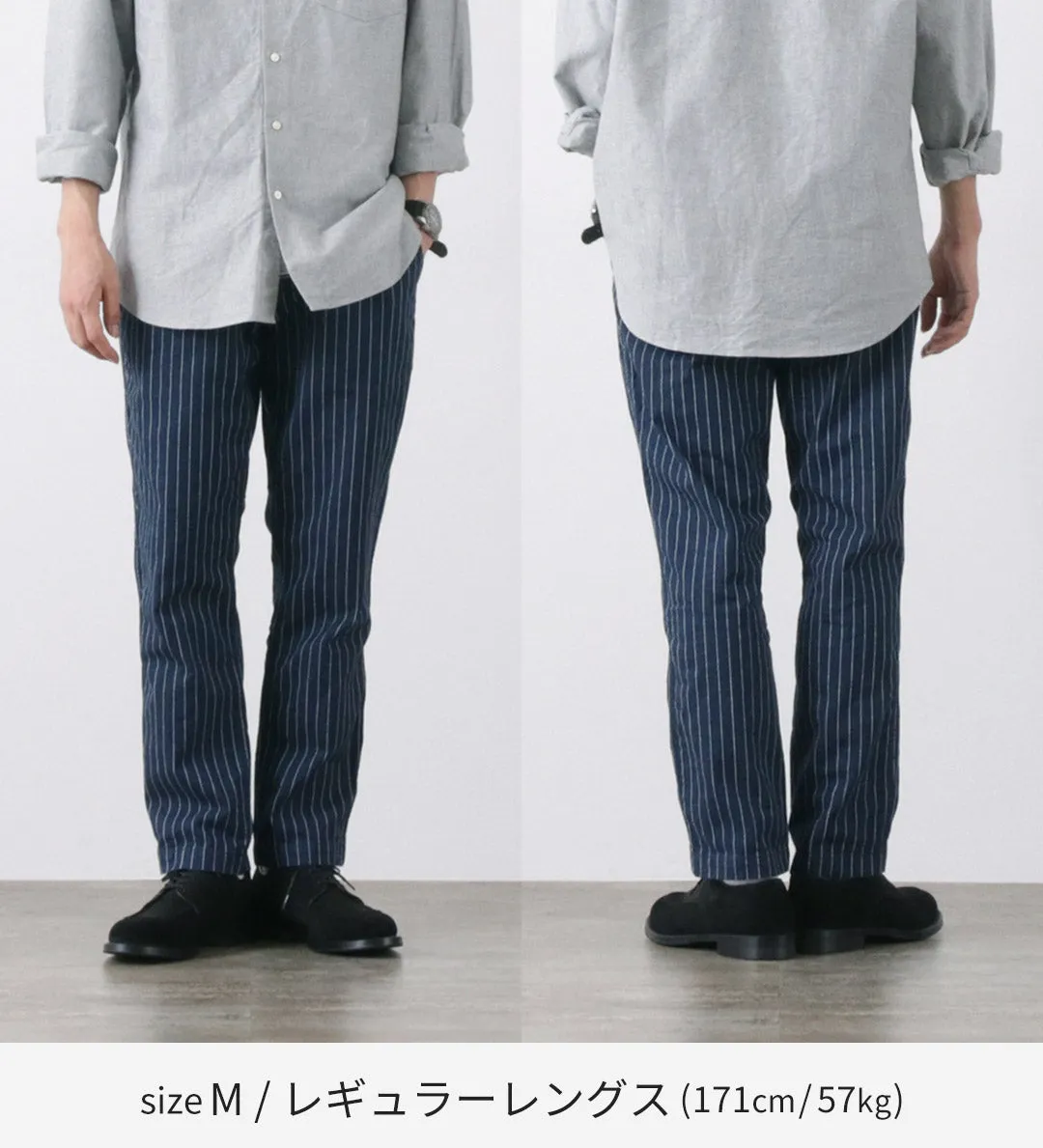 JAPAN BLUE JEANS（ジャパンブルージーンズ） RJB1620 別注 ワイドテーパード チノストライプ / チノパンツ メンズ セミワイド テーパード 9oz インディゴ ストライプ 日本製