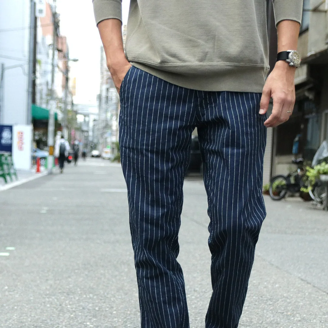 JAPAN BLUE JEANS（ジャパンブルージーンズ） RJB1620 別注 ワイドテーパード チノストライプ / チノパンツ メンズ セミワイド テーパード 9oz インディゴ ストライプ 日本製