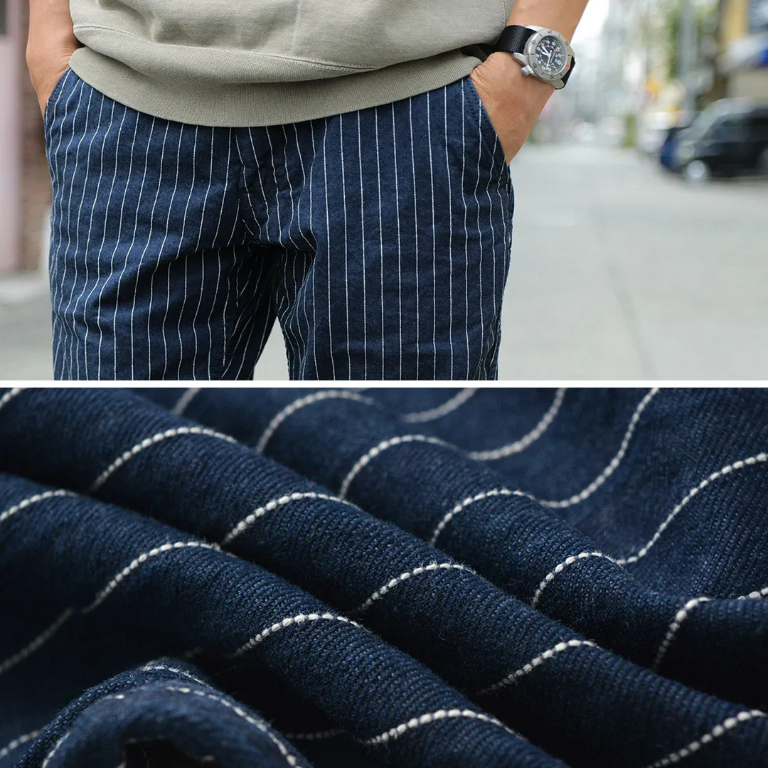JAPAN BLUE JEANS（ジャパンブルージーンズ） RJB1620 別注 ワイドテーパード チノストライプ / チノパンツ メンズ セミワイド テーパード 9oz インディゴ ストライプ 日本製