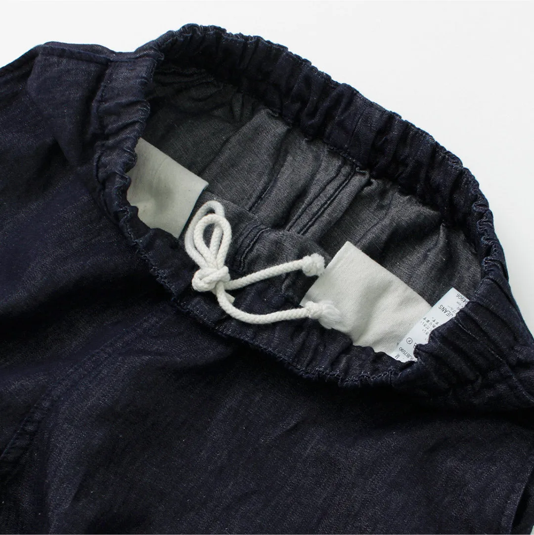 JAPAN BLUE JEANS（ジャパンブルージーンズ） 別注 RJB7590 コットンリネンデニム イージーパンツ / メンズ ジーンズ ウエストゴム 麻 岡山 日本製