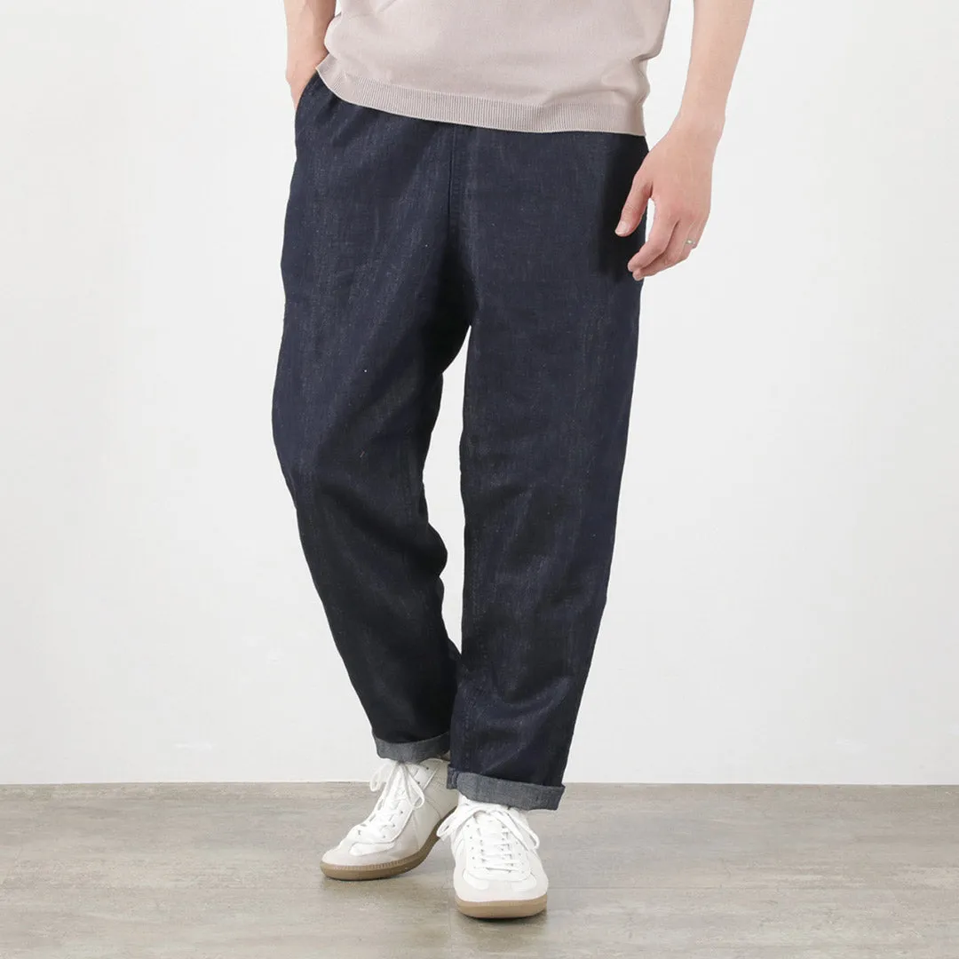 JAPAN BLUE JEANS（ジャパンブルージーンズ） 別注 RJB7590 コットンリネンデニム イージーパンツ / メンズ ジーンズ ウエストゴム 麻 岡山 日本製
