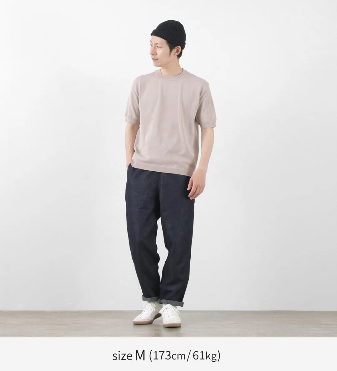 JAPAN BLUE JEANS（ジャパンブルージーンズ） 別注 RJB7590 コットンリネンデニム イージーパンツ / メンズ ジーンズ ウエストゴム 麻 岡山 日本製
