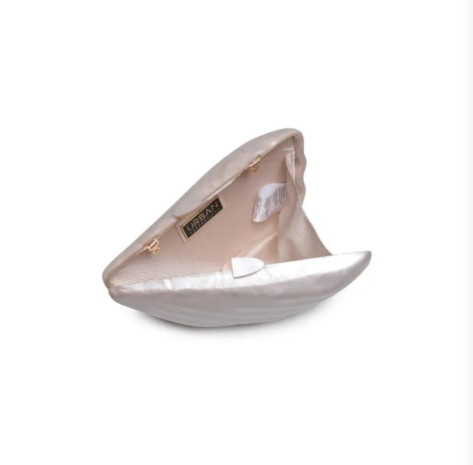 Jara Acrylic Slant Shell Clutch